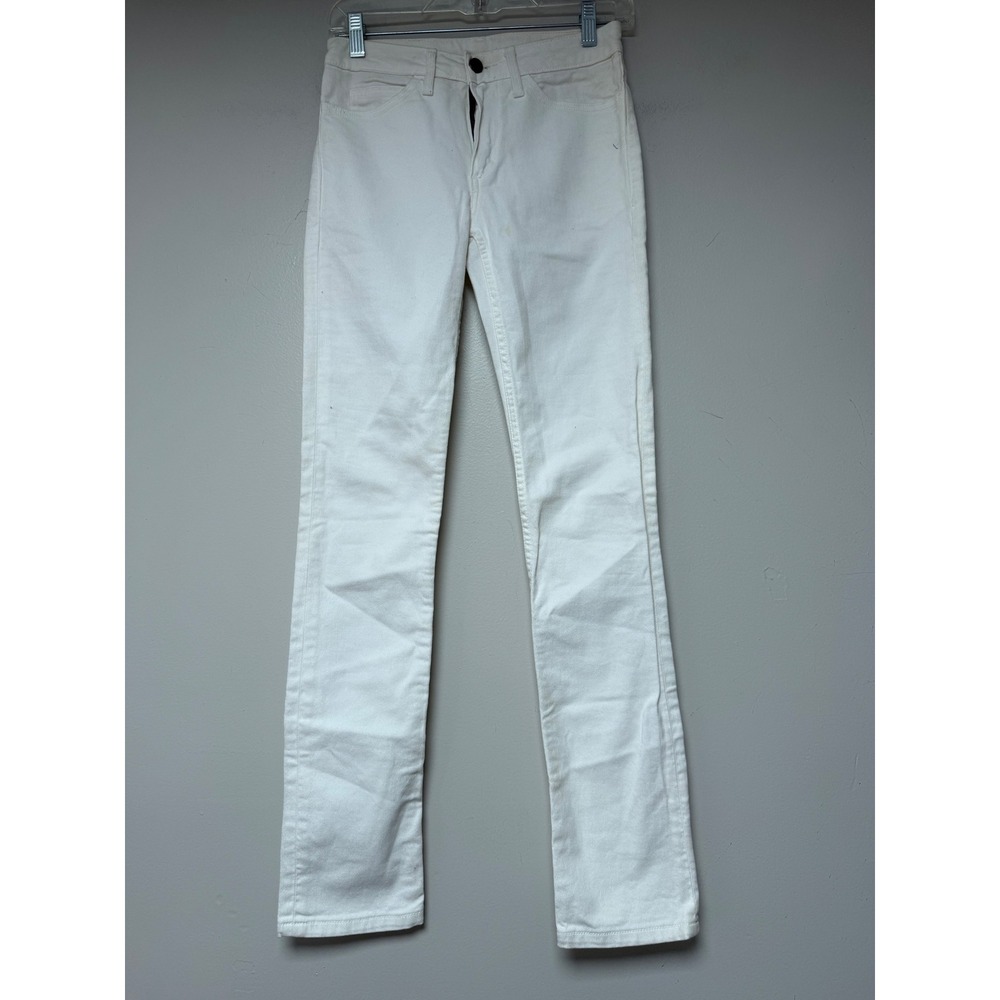 American Apparel The Slim Slack White Denim Jeans‎ Women's Size 26